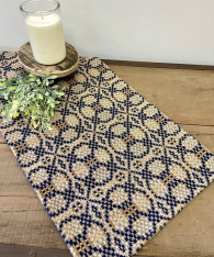 PATRIOT KNOT LINEN/NAVY MUSTARD SHORT RUNNER *NEW* AVAIL OCT 2023